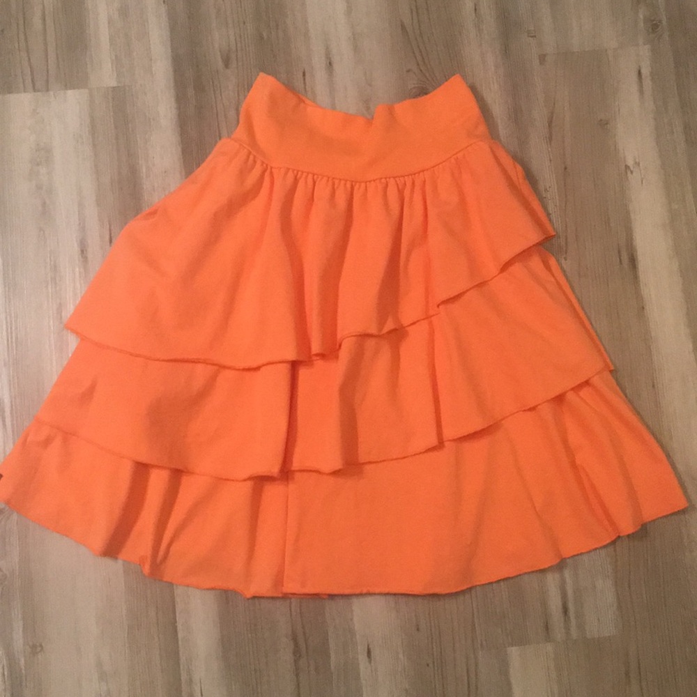 Coral Matilda Jane Tiered Skirt